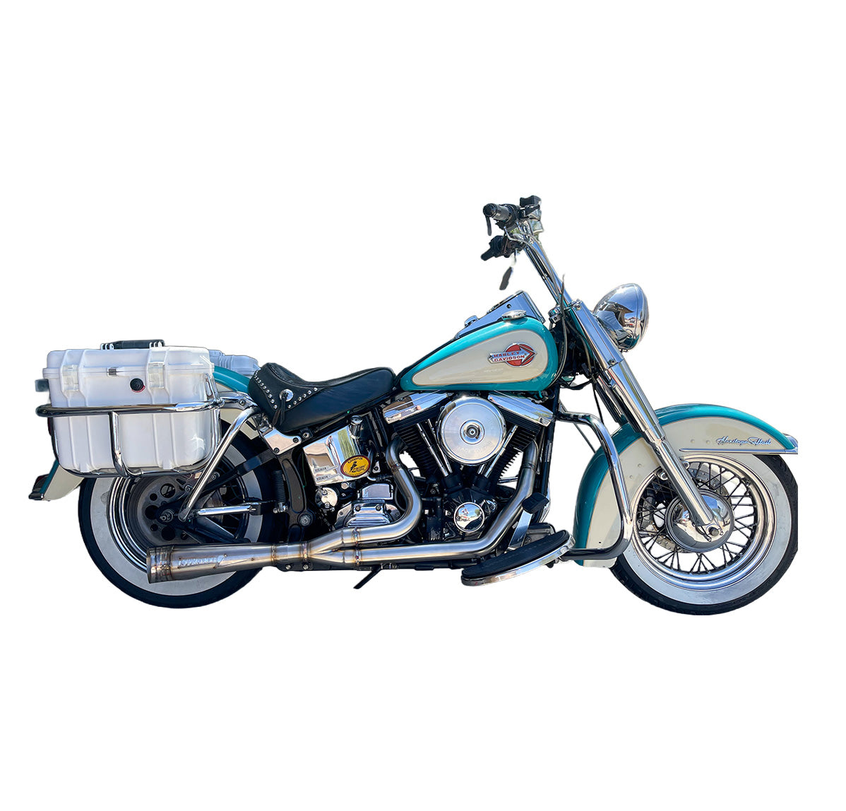 1987 to 2017 Harley Softail Full Exhaust System, photo 2 of 15