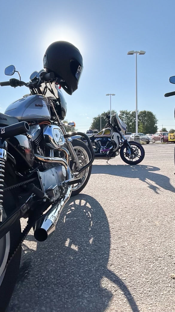 Stealth Pipes Harley Sportster exhaust options – raw stainless and polished finishes available, photo 11 of 12