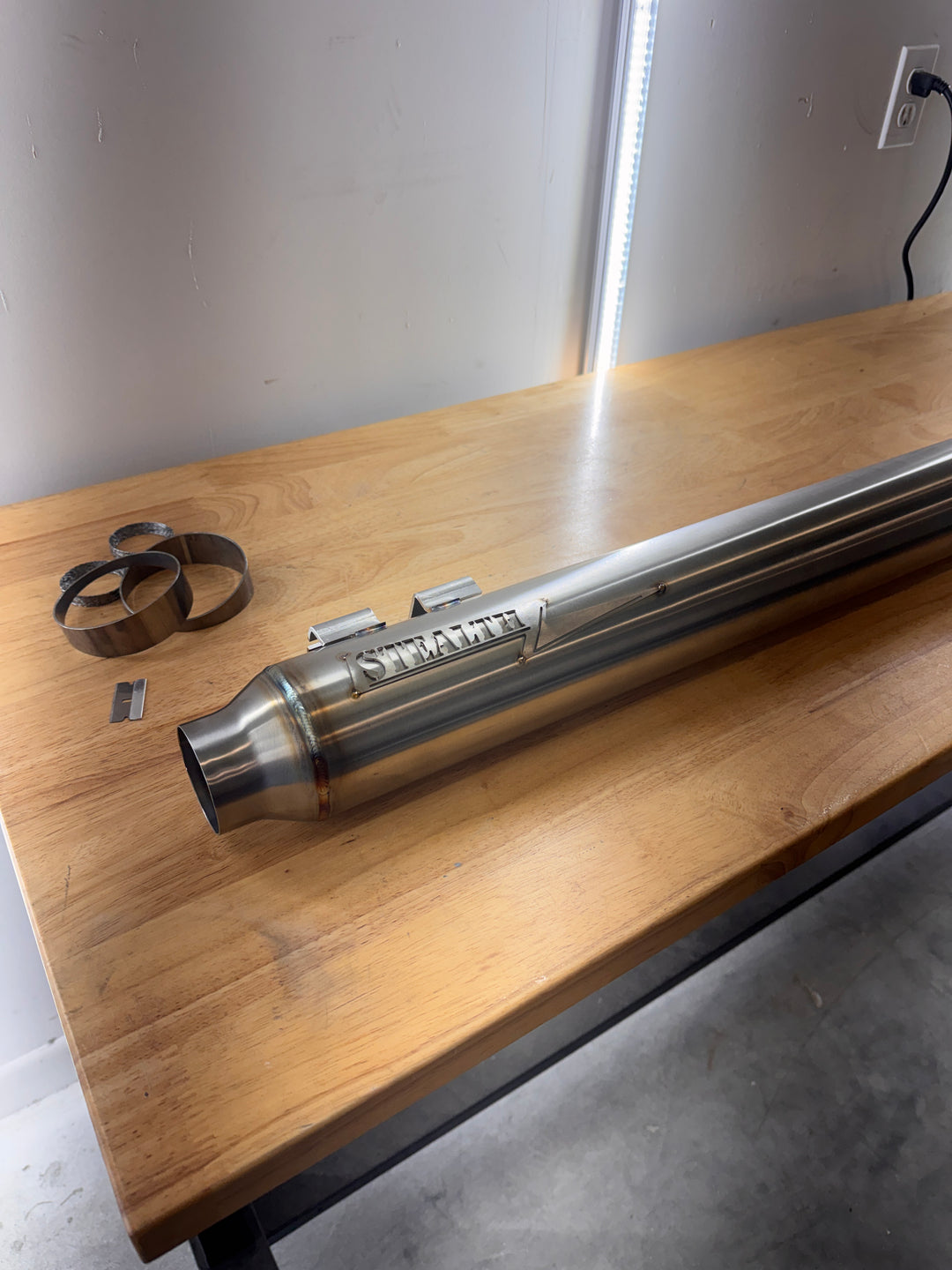 Harley Bagger Full Length Pipe Bomb Slip On Muffler