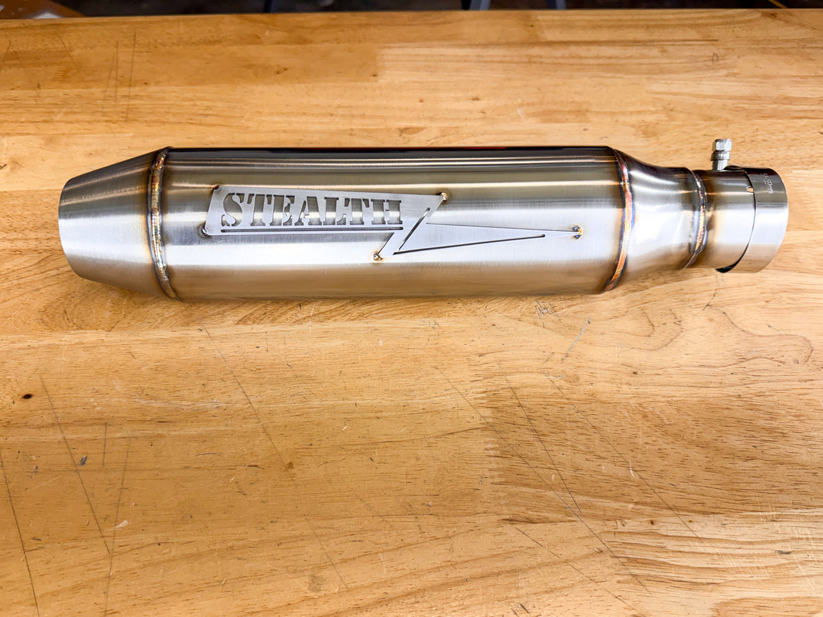 Burner 2.25" Slip On Muffler, photo 4 of 7