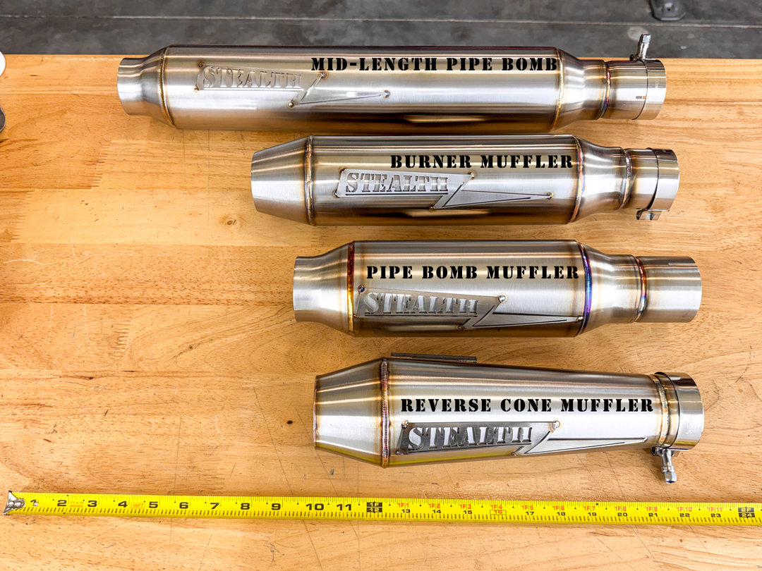 Burner Bolt On Muffler | Universal Fit for Stealth Pipes Headers