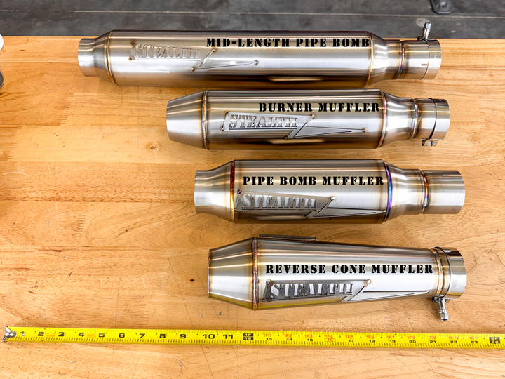 Burner Bolt On Muffler | Universal Fit for Stealth Pipes Headers