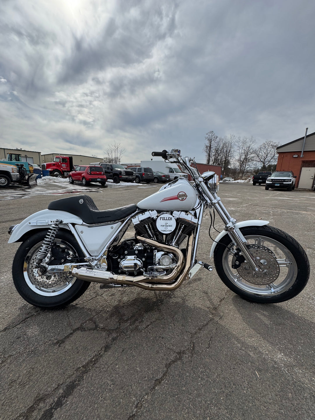 Harley FXR fitted with Stealth Pipes exhaust system – 1985–1994 stainless steel headers and muffler