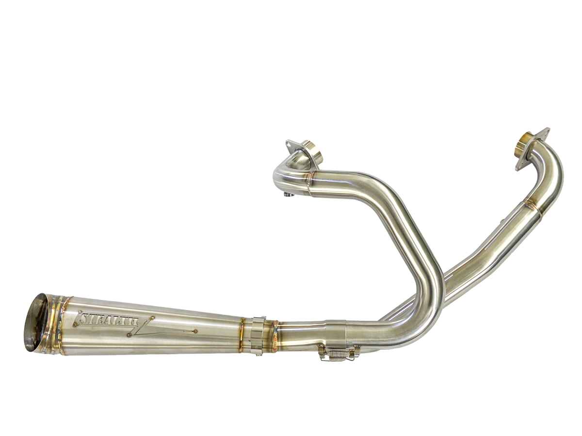 Stealth Pipes exhaust headers and muffler for Indian Scout 2015–2025 – TIG welded stainless, photo 6 of 21