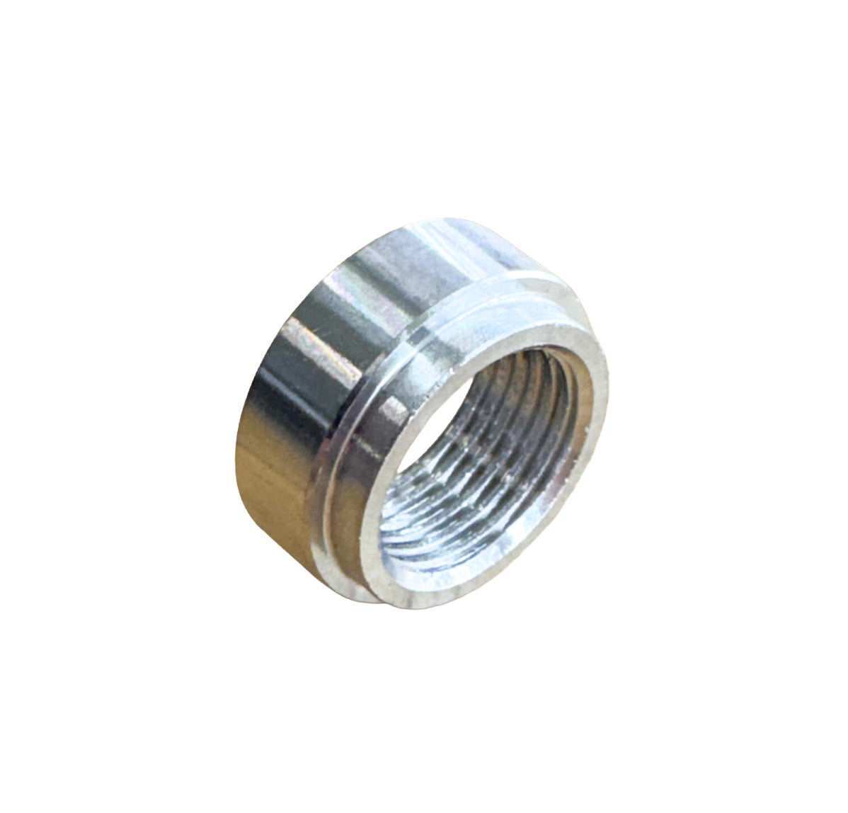 Stainless Steel O2 Sensor Weld Bung, Lip Style, M18x1.5, photo 2 of 6