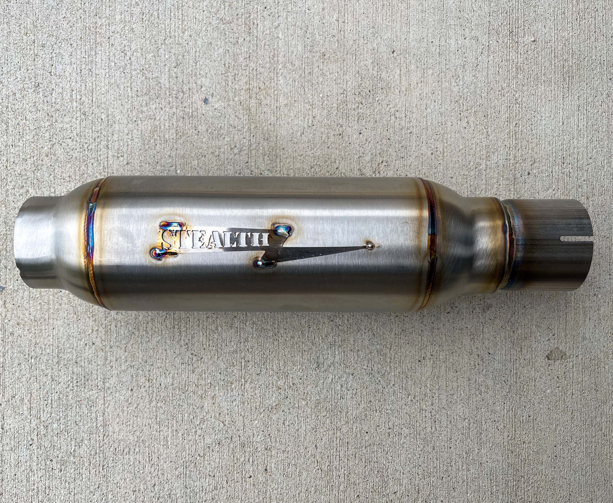 Stealth Pipes Pipe Bomb Muffler – American-made stainless modular exhaust upgrade, direct bolt-on, photo 3 of 9